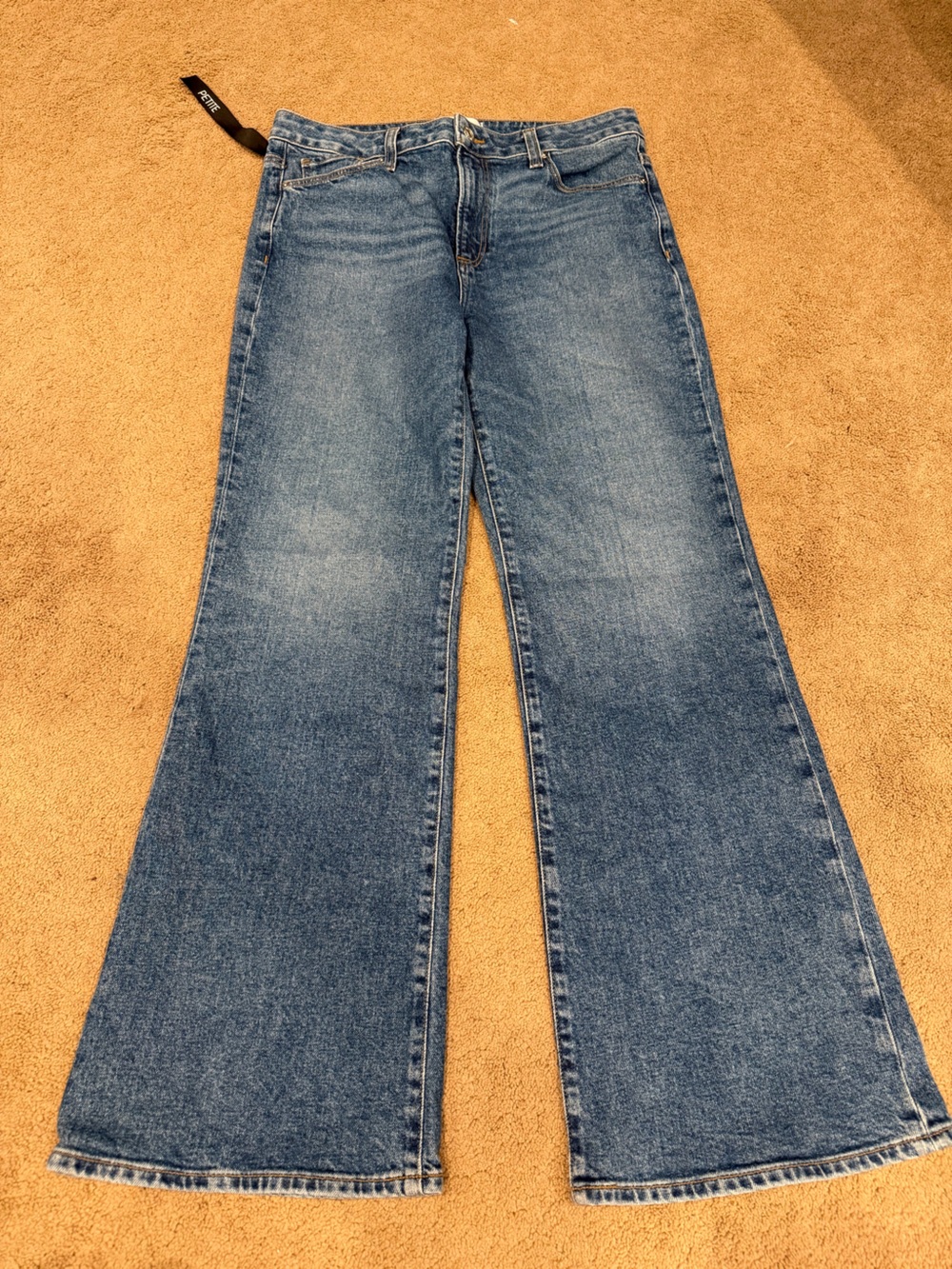 PAIGE Blue Wide-Leg Flare Jeans Size 29 Petite NWOT